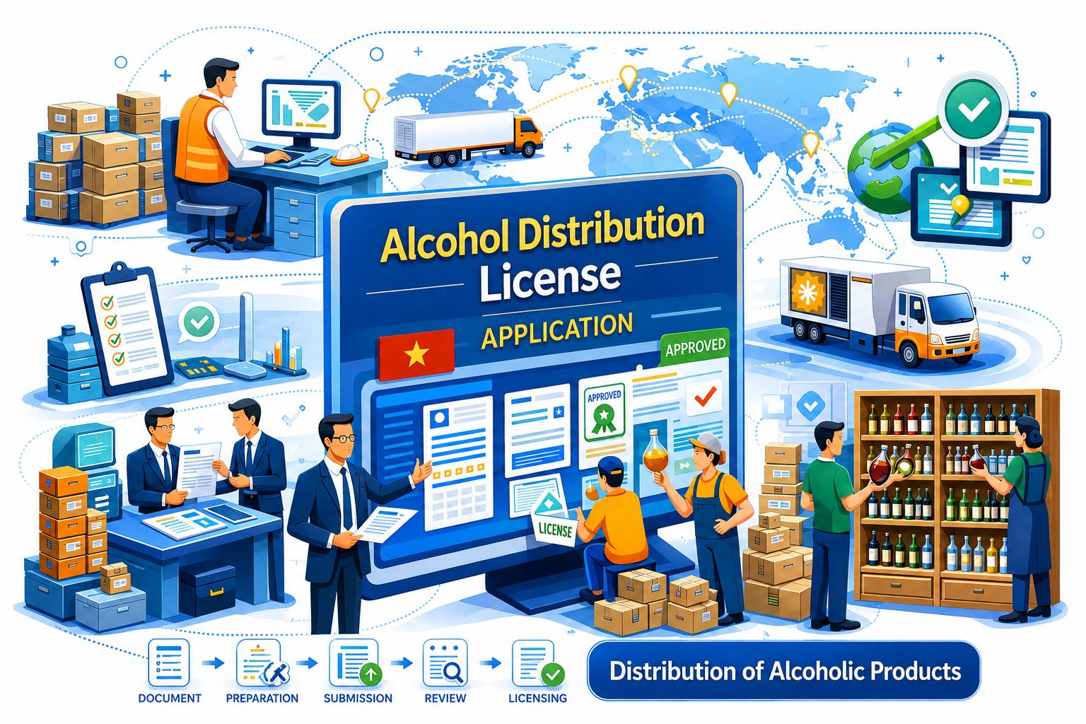 Giấy phép phân phối rượu